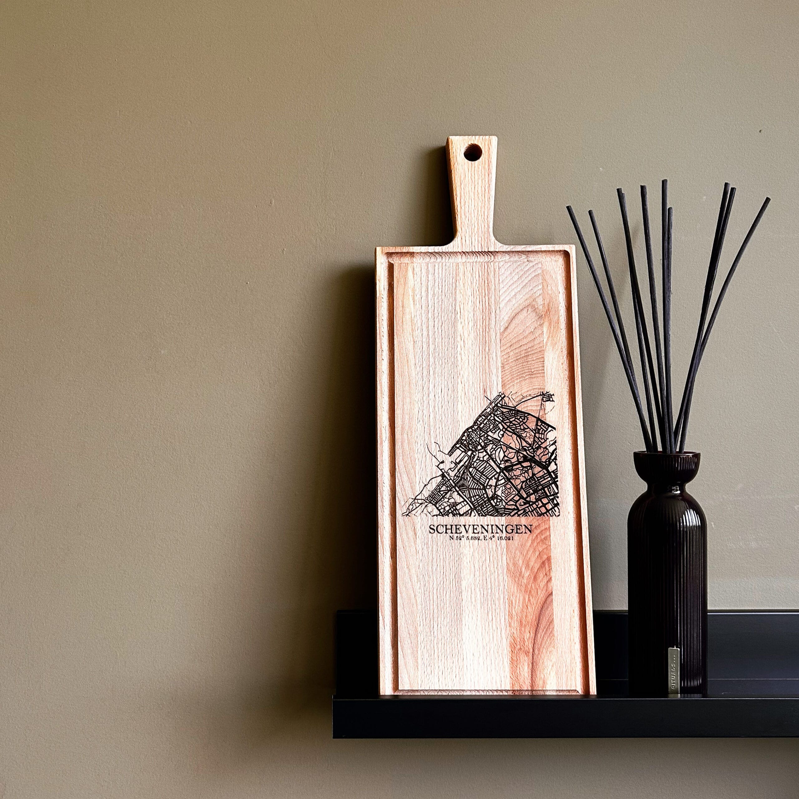 Planche à steak 49 x 17 cm Gravure sur planche à dessin avec logo, texte ou image