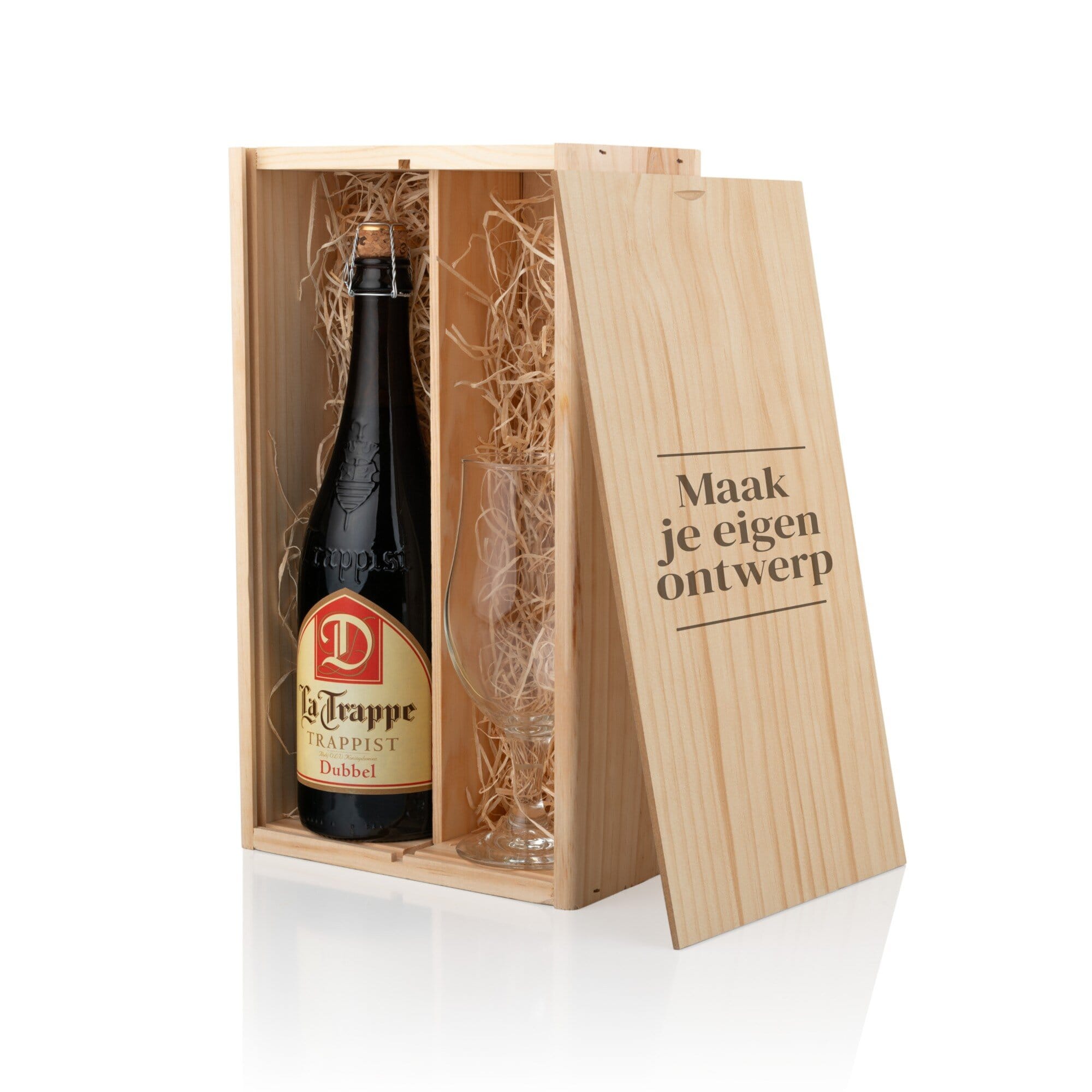 Bierpakket met gegraveerd glas - 2 vaks Paquet de bières avec verre | Paquet de bières personnalisé