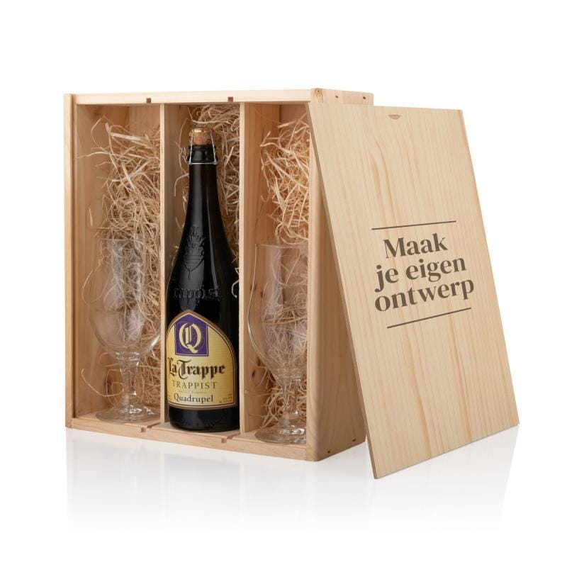 Emballage de bière avec verres | Cadeau personnalisé pour la bière