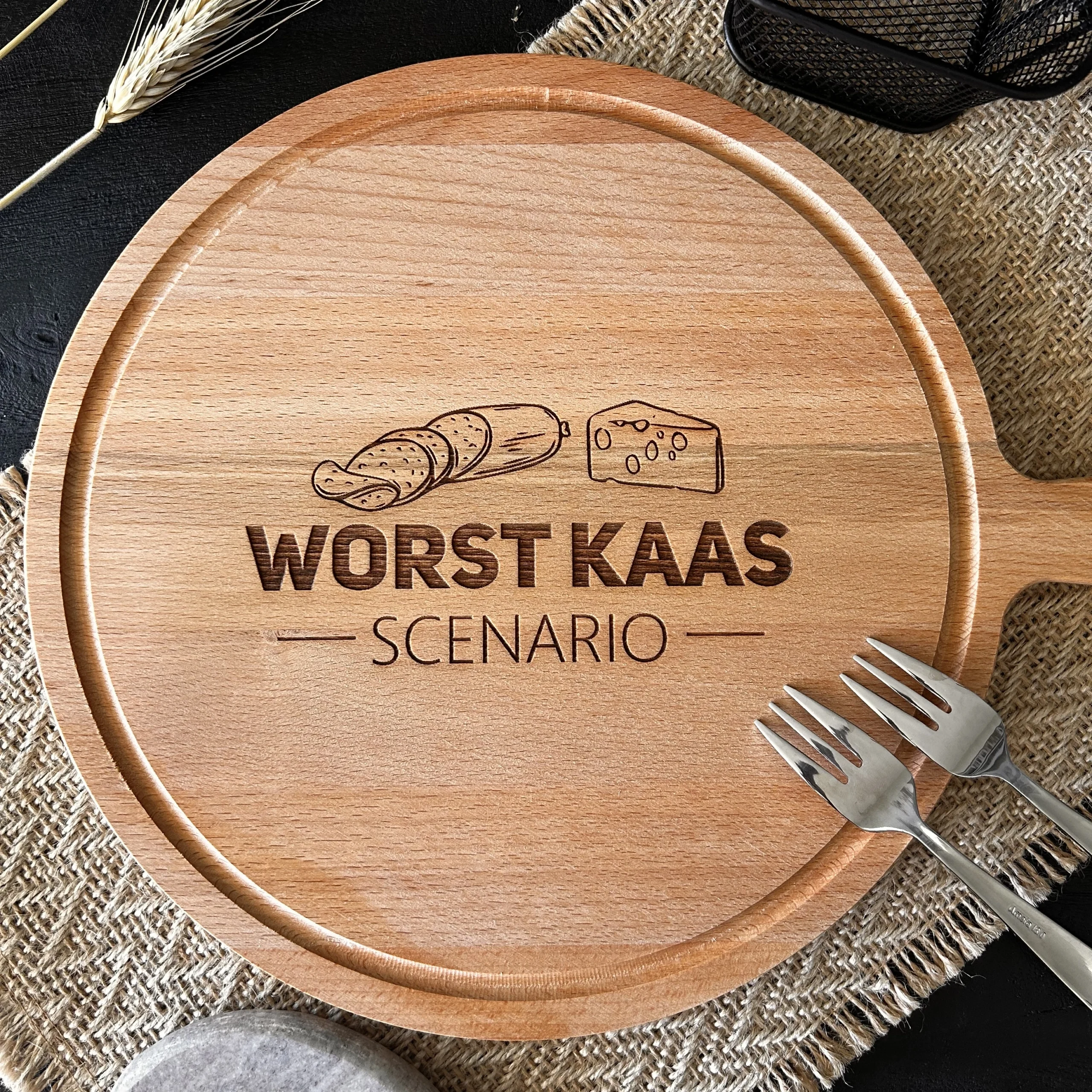 Ronde serveerplank Ø 30 cm Ronde serveerplank Ø 30 cm - Afbeelding 2