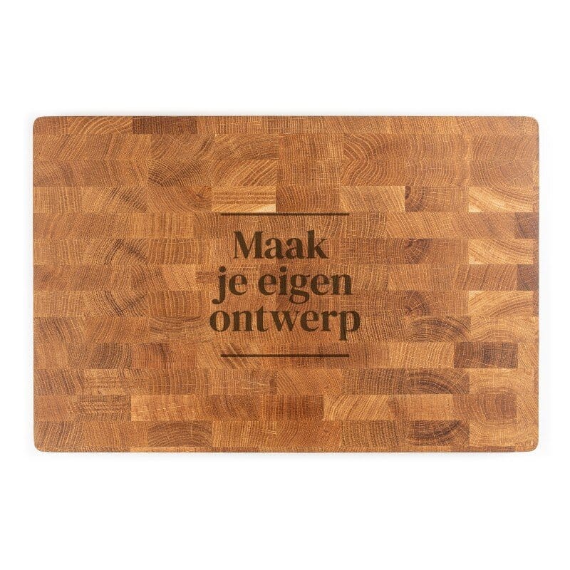 Planche à découper en bois de cuivre chêne avec gravure