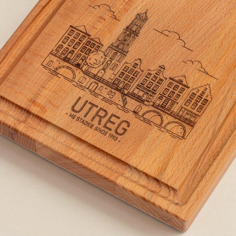 Planche à steak 49 x 17 cm gravure sur planche à boissons en bois