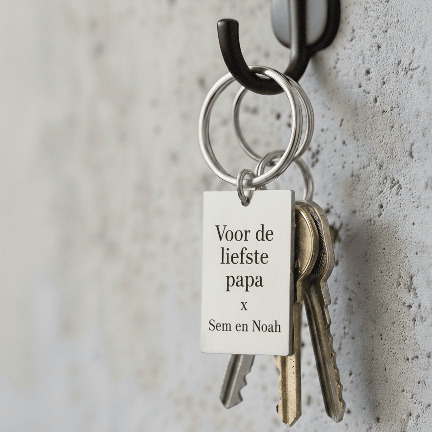 Porte-clés avec rectangle gravable porte-clés rectangulaire avec gravure