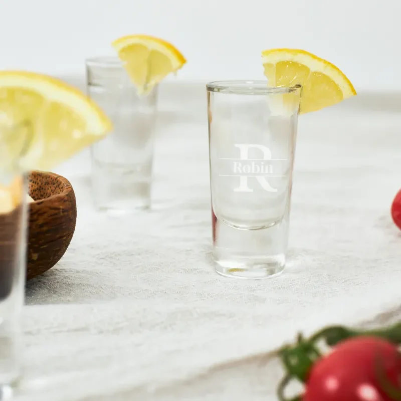 Gravure sur verre à shot verres à shot avec gravure | verres à shot avec nom