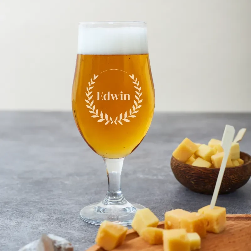 Bierglas graveren bierglas met naam | speciaalbierglas graveren