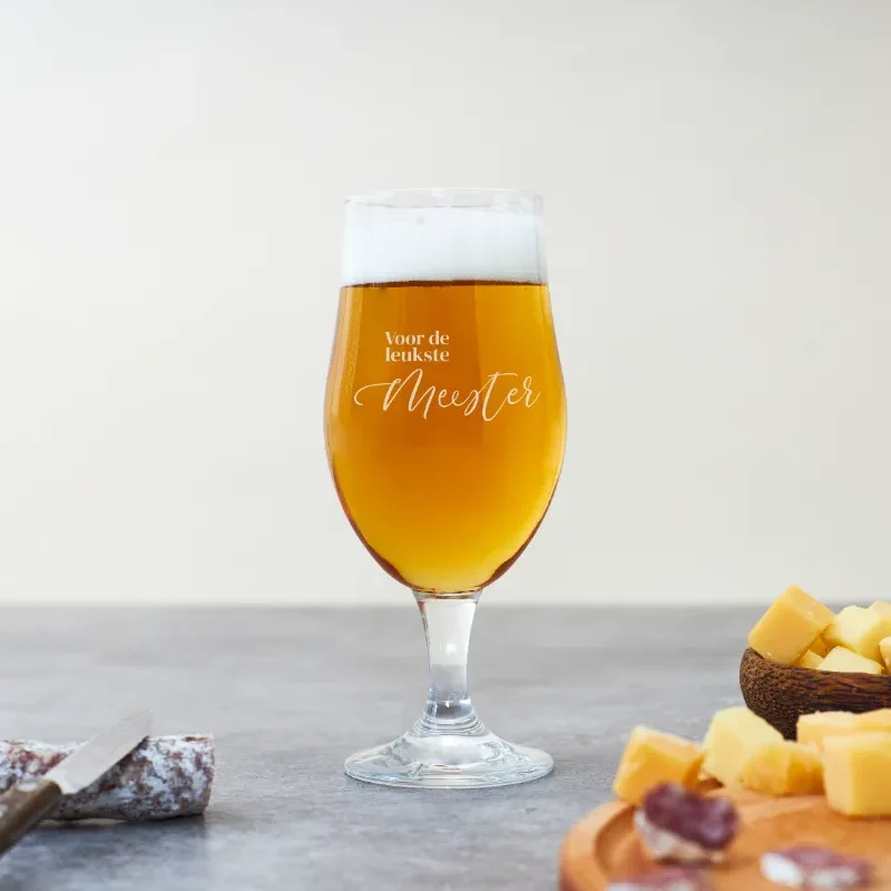 Accueil verres à bière personnalisés avec texte