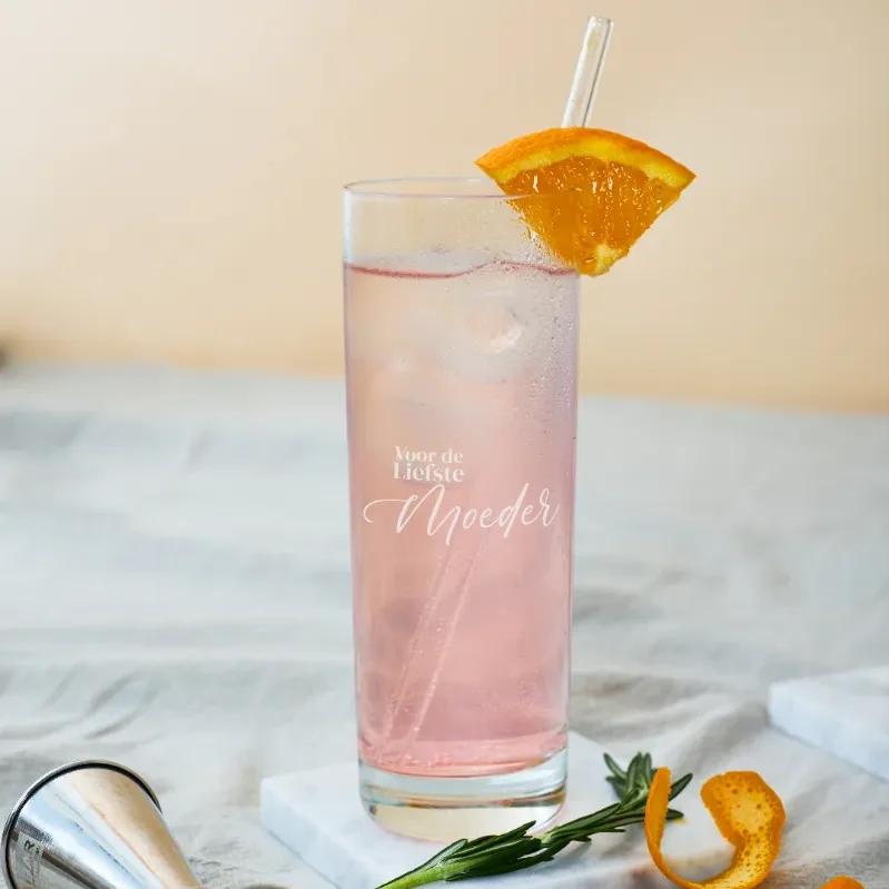 Verre à boire long gravé verres à boire personnalisés | gravure sur verre