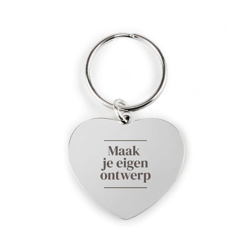 porte-clés coeur avec gravure