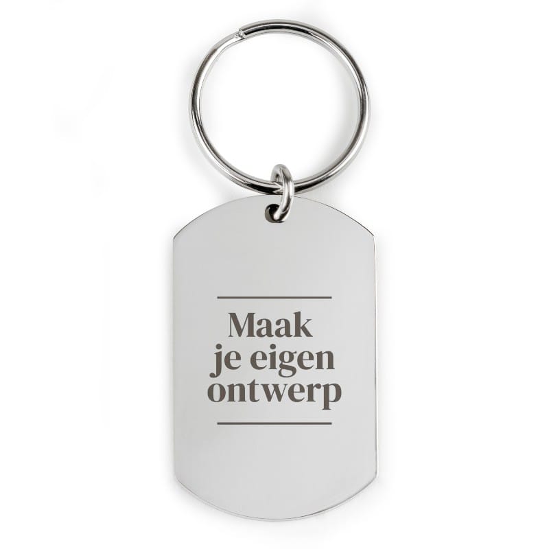 porte-clés gravé avec texte