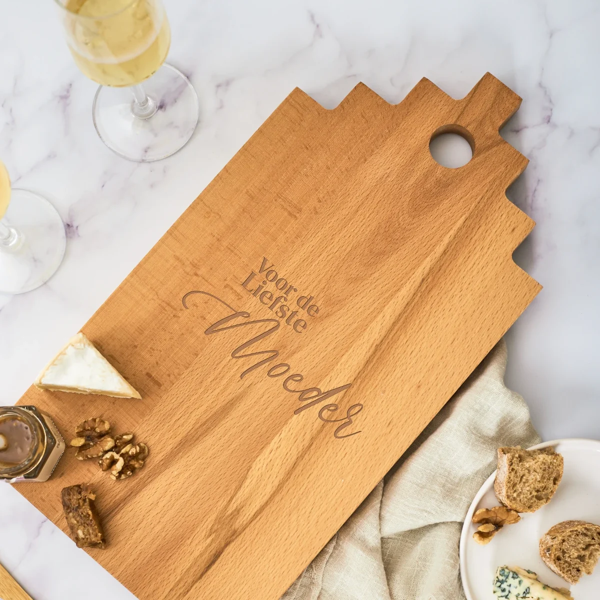 Planche de service 39 x 20 cm Planche à découper Amsterdam house | Gravure sur planche à découper