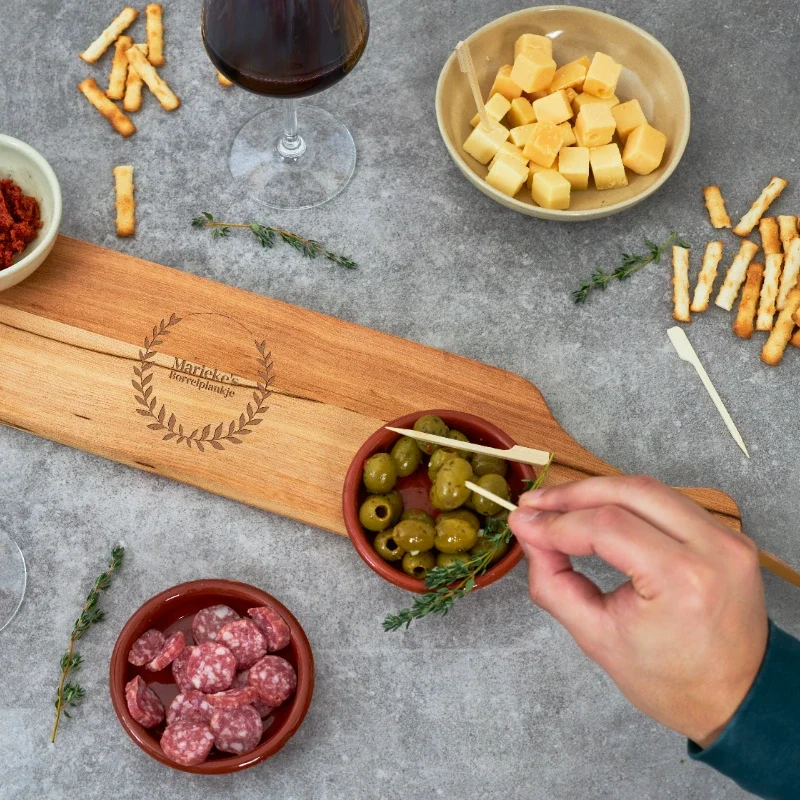 Planche à tapas 50 x 12 cm Planche à tapas personnalisée | Planche à tapas personnalisée