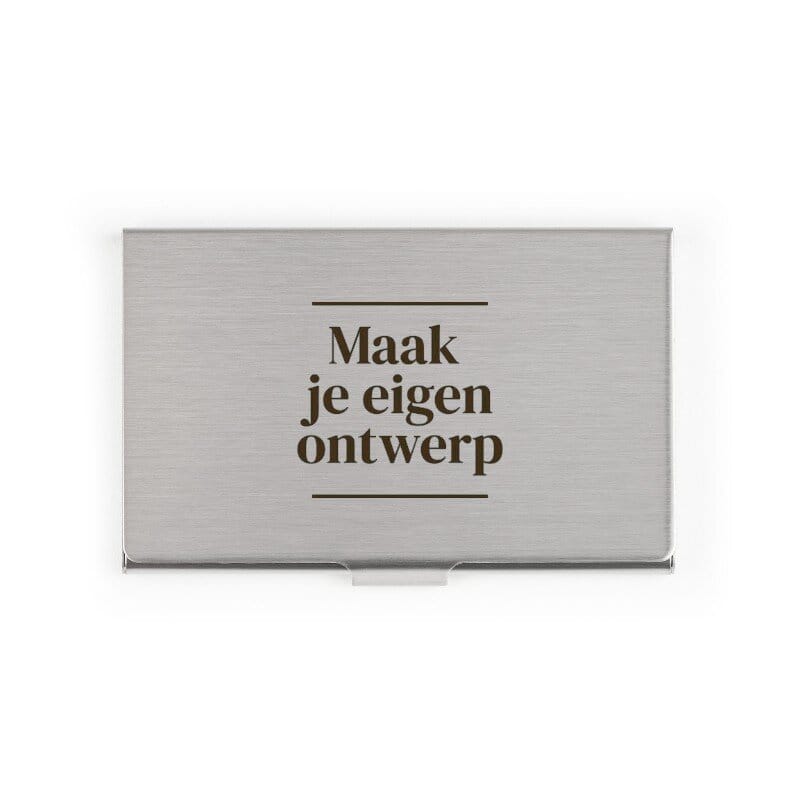porte-cartes de visite gravé avec logo ou dessin