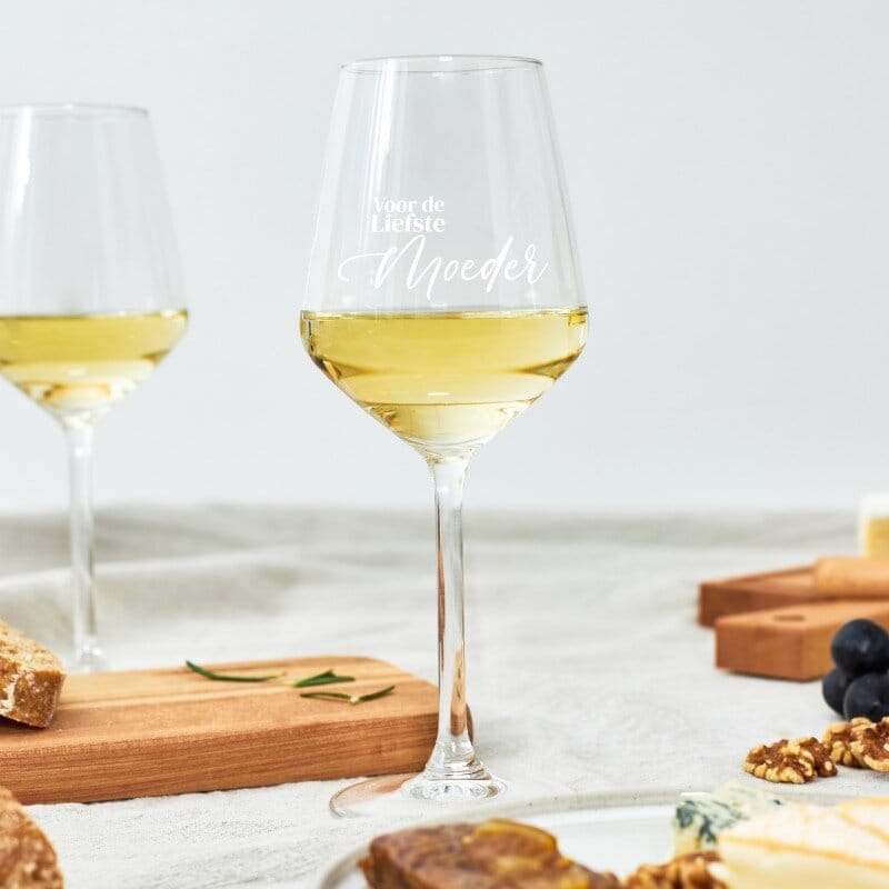 Gravure sur verre à vin verre à vin gravé avec nom